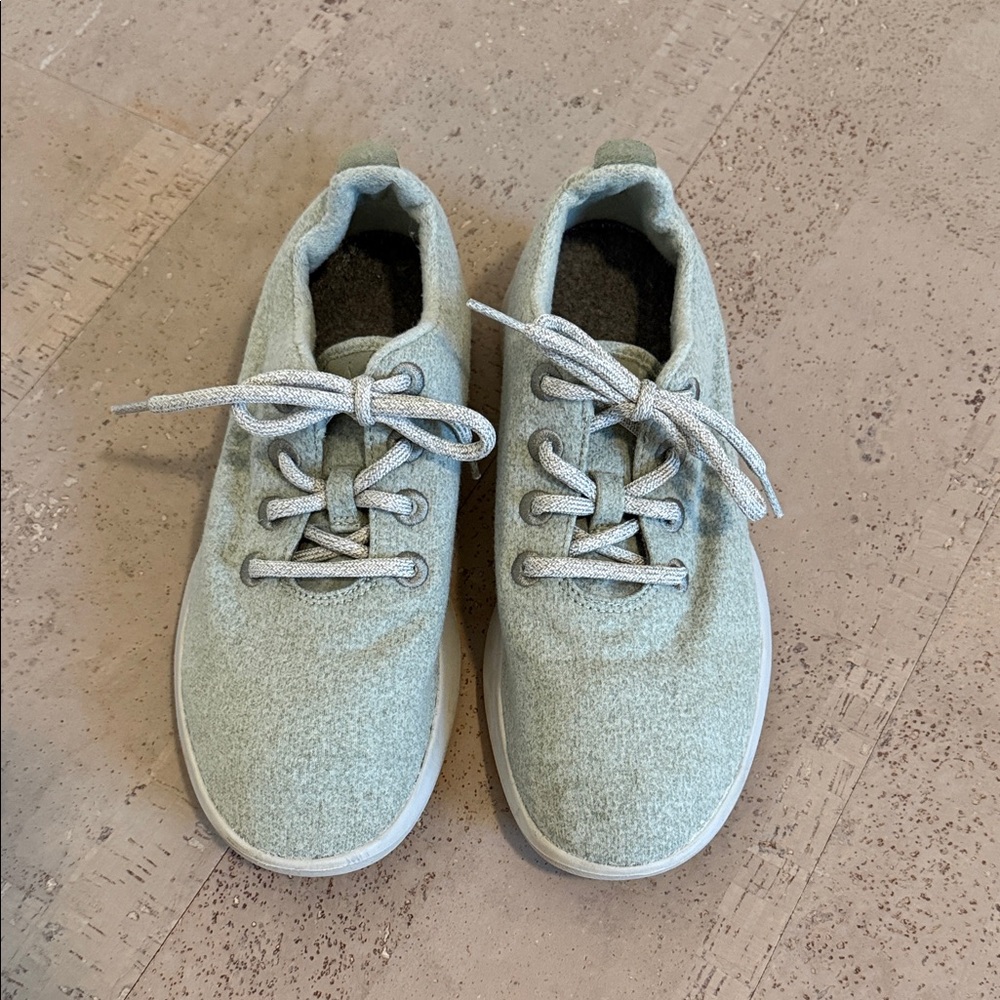 Allbirds Women's Light Green Wool Runners